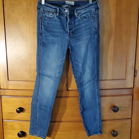 Free People High Rise Button Fly